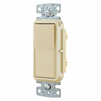 GRAINGER APPROVED Wall Switch 15A 1-Pole Type 1 to 2 HP, 52HF20