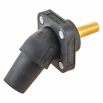 HUBBELL Angled Receptacle Female Threaded Stud, 52HF38