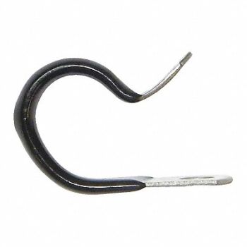 SUR R Hanger Clamp 3/8 Inside dia Silver PK10, 52HG74