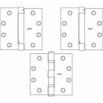 STANLEY Spring Hinge Set Prime Coat Gray PK3, 52HL15