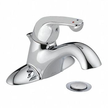 DELTA FAUCET COMPANY Low Arc Chrome Delta Delta Commercial, 52HP81