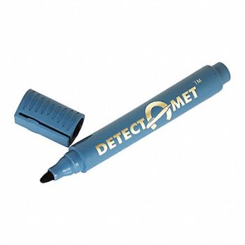 DETECTAMET INC. Dry Erase Marker Set Round Black PK10, 52HV22