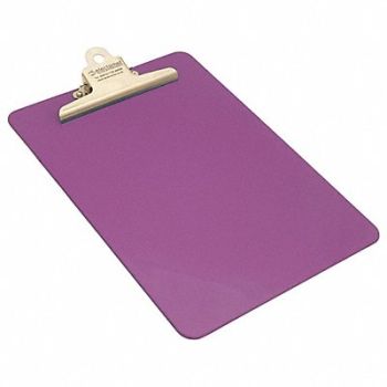 DETECTAMET INC. Clipboard Letter Size Plastic Purple, 52HW12