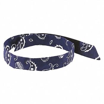 CHILL-ITS BY ERGODYNE Evaporative Cooling Bandana Navy, 52JA02
