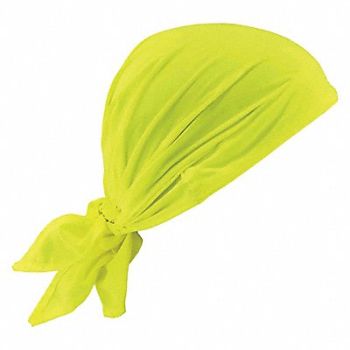 CHILL-ITS BY ERGODYNE Evaporative Cooling Triangle Hat Lime, 52JA09
