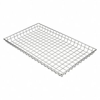MARLIN STEEL WIRE PRODUCTS Storage Basket Rectangular Steel, 52JA66