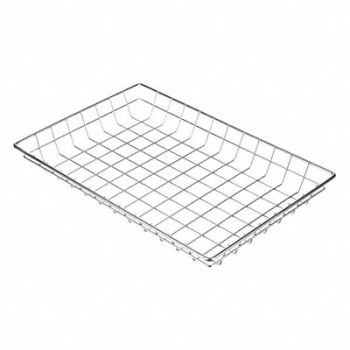 MARLIN STEEL WIRE PRODUCTS Storage Basket Rectangular Steel, 52JA67