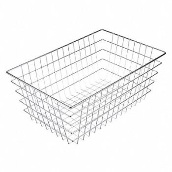 MARLIN STEEL WIRE PRODUCTS Storage Basket Rectangular Steel, 52JA74