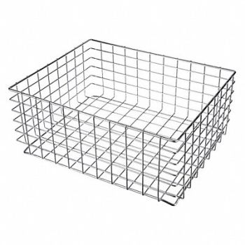 MARLIN STEEL WIRE PRODUCTS Storage Basket Rectangular Steel, 52JA75