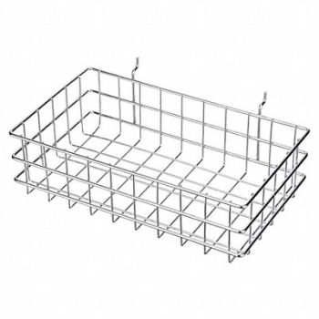 MARLIN STEEL WIRE PRODUCTS Storage Basket Rectangular Steel, 52JA87
