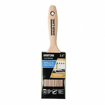 SHUR-LINE Brush 2 1/2 Flat Sash PET/Nylon 2 1/2 L, 52JC07