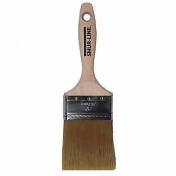 SHUR-LINE Paint Brush 3 Flat Sash Polyester 3 L, 52JC09