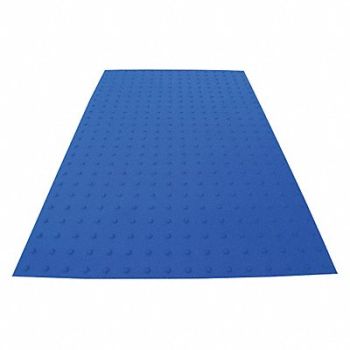 SAFETYSTEPTD ADA Warning Pad Blue 5 ft L No Anchors, 52JD23