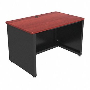 VERSA PRODUCTS Enclosed Desk CD Series 48 W Cherry Top, 52JD59