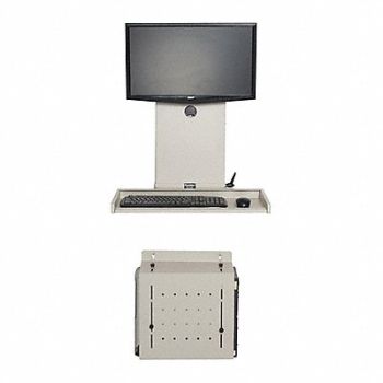 VERSA PRODUCTS Computer Station Ultra Flat 25 W Gray, 52JD70