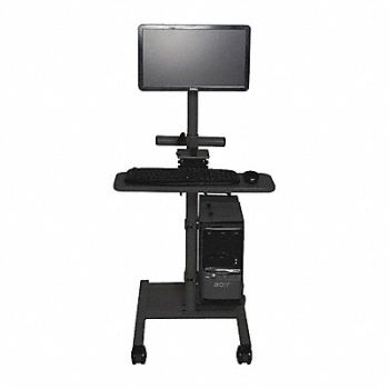 VERSA PRODUCTS Computer Cart Black 19 D x 55 H x 24 W, 52JD73
