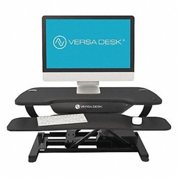 VERSA PRODUCTS Electric Adj Desk Converter 48 W Blk, 52JD87