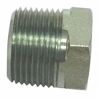 PARKER Hose Adapter 1/2 NPTF 1/2 NPTF, 52JF17
