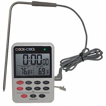 COOPER ATKINS Digital Thermometer LCD Immersion Probe, 52JJ12