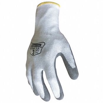 IRONCLAD Knit Gloves White/Gray Size S PR, 52JL06