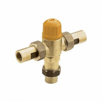 MOEN Thermostatic Mixing Valve 5 W Brass, 52JM87