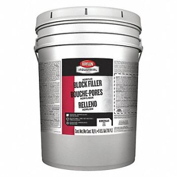 KRYLON INDUSTRIAL Block Filler Wht Gloss Finish 5 gal Sz, 52JN59