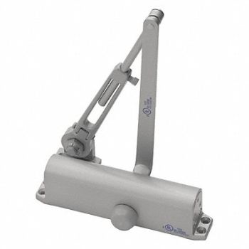 GRAINGER APPROVED Door Closer Silver 9-1/16 Housing L, 52JP86