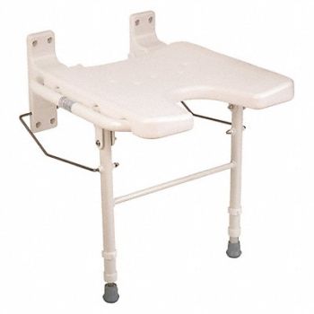 HEALTHSMART Bath Seat Plastic 16 in Seat W, 52JT49