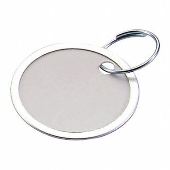 LUCKY LINE PRODUCTS Key Tag White 1-1/4 W x 1-1/4 H PK25, 52JU63