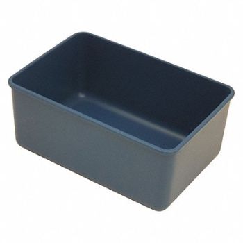 DETECTAMET INC. Rectangular Storage Box Blue 1700mL, 52JV29