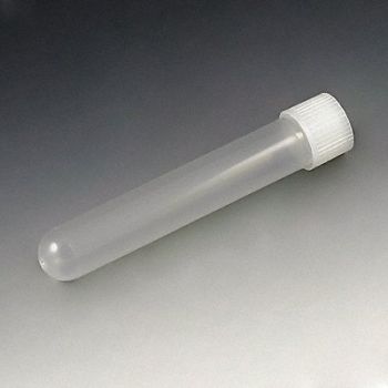 GLOBE SCIENTIFIC Test Tube with Cap 12mL 100mmL PP PK1000, 52JV74
