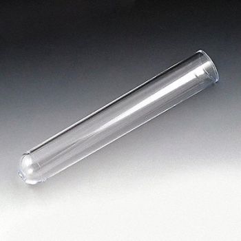 GLOBE SCIENTIFIC Test Tube 12mL 100mm L PS PK2000, 52JW12