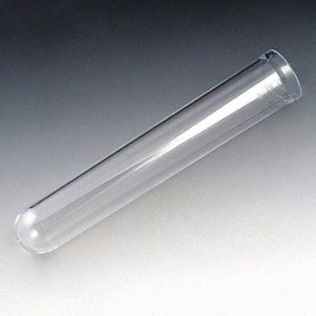 GLOBE SCIENTIFIC Test Tube 14mL 100mm L PS PK1000, 52JV81