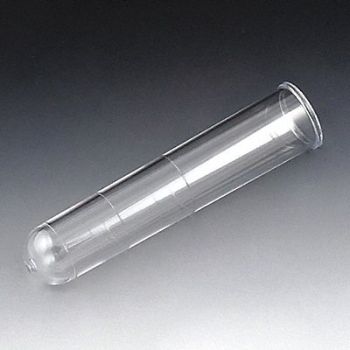 GLOBE SCIENTIFIC Test Tube With Rim 8mL 75mm L PS PK2500, 52JW24
