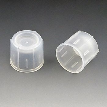 GLOBE SCIENTIFIC Snap Cap Polyethylene White Clear PK1000, 52JW67