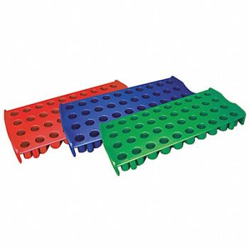 GLOBE SCIENTIFIC Cryogenic Vial Workstation Rack Red, 52JX33