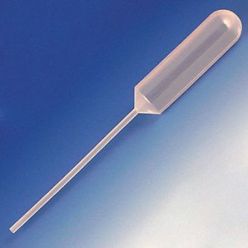 GLOBE SCIENTIFIC Transfer Pipette 15mL 155mm L PK250, 52JX80
