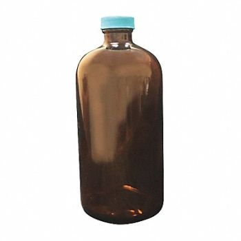 LAB SAFETY SUPPLY Bottle 2500mL Glass Narrow PK6, 52JZ38