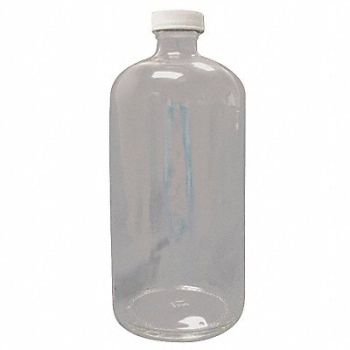 LAB SAFETY SUPPLY Bottle 4000mL Glass Narrow PK4, 52JZ47