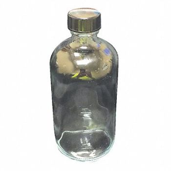 LAB SAFETY SUPPLY Bottle 500mL Glass Narrow PK12, 52KA53