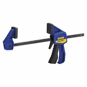 IRWIN INDUSTRIAL TOOL CO. Bar Clamp 1-3/16 Throat Depth Steel, 52LA99