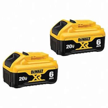 DEWALT Battery Pack (2) 6.0 Ah Li-Ion PK2, 52NA72