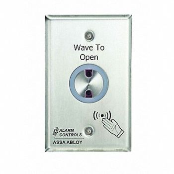 ALARM CONTROLS Exit Motion Sensor Single Gang Silver, 52ND13