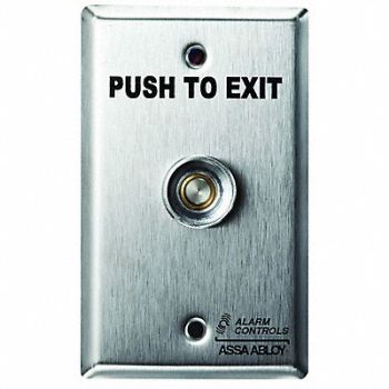ALARM CONTROLS Exit Delay Timer Push to Exit Button SS, 52ND23