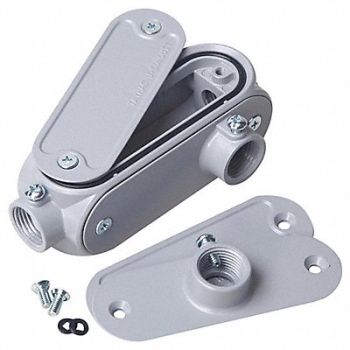 RACO Conduit Outlet Body Alum Trd Sz 1/2in, 52NE18