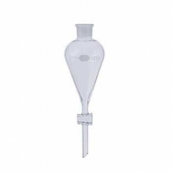 KIMBLE Funnel 250mL Clear 70mm Stem L, 52NG69