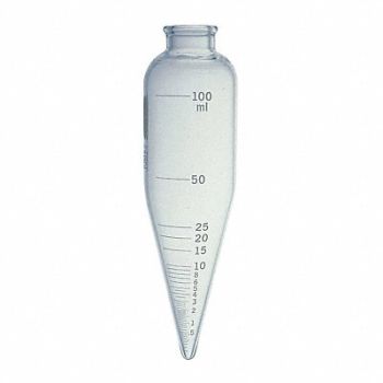 KIMBLE Short Cone Oil Centrifuge Tube PK12, 52NJ56