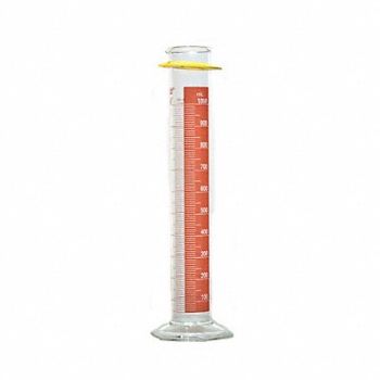 KIMBLE Graduated Cylinder 165mm H 10mL PK24, 52NL27