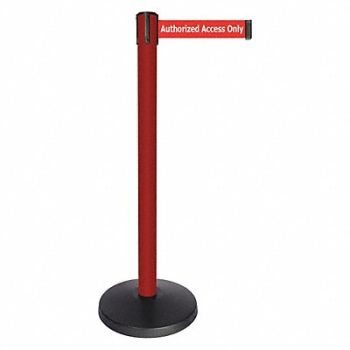 QUEUEWAY Barrier Post Authorized Access Only Belt, 52NP58