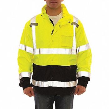 TINGLEY J5375 High Visibility Jacket Size M, 52NT45